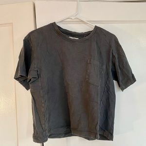 Madewell Cropped Boxy Tee, Size M